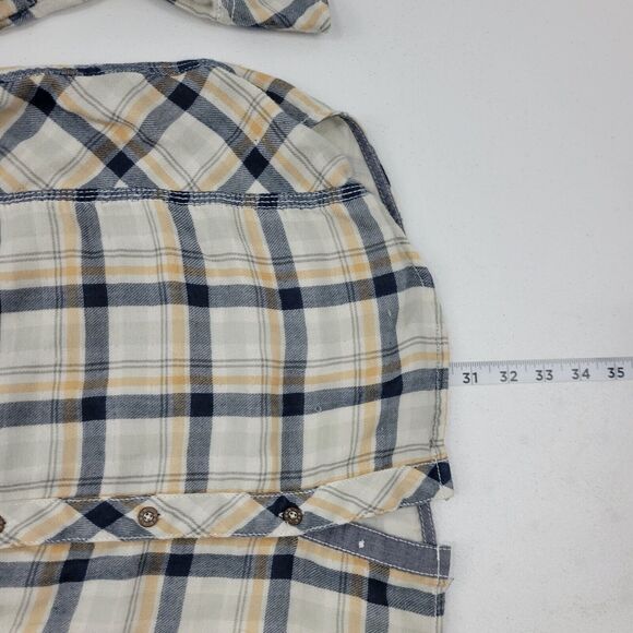 BKE Standard XL pearl snap long sleeve button down shirt Plaid 3200 - Picture 6 of 9